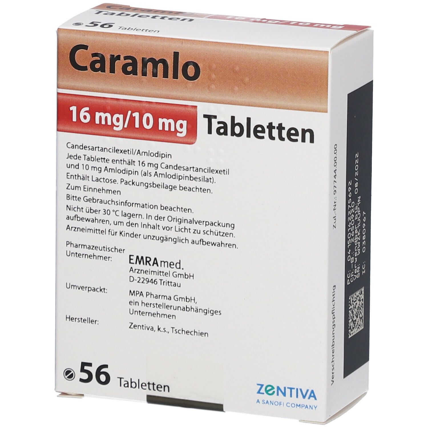 Cara mlo 16 mg/10 mg