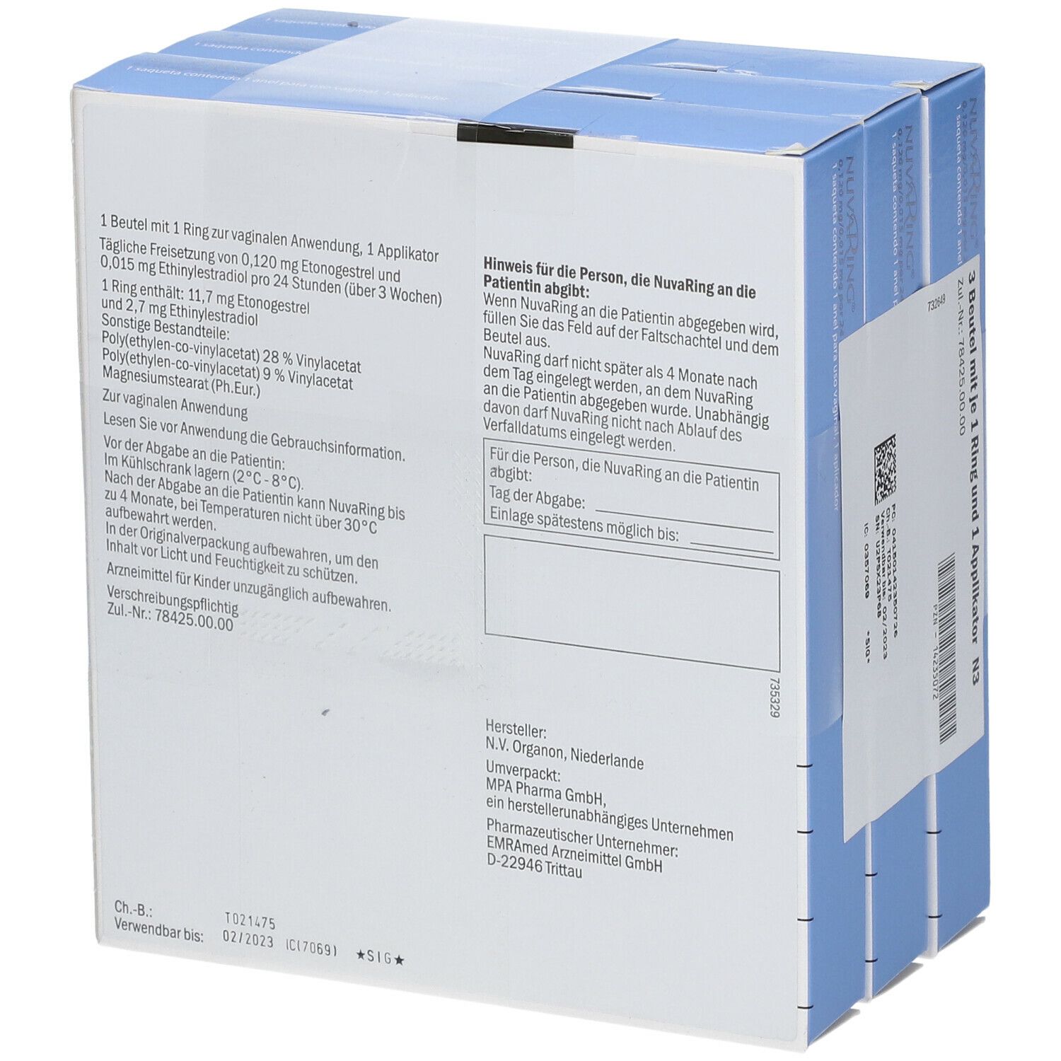 Nuvaring 0,120/0,015 mg/24 h