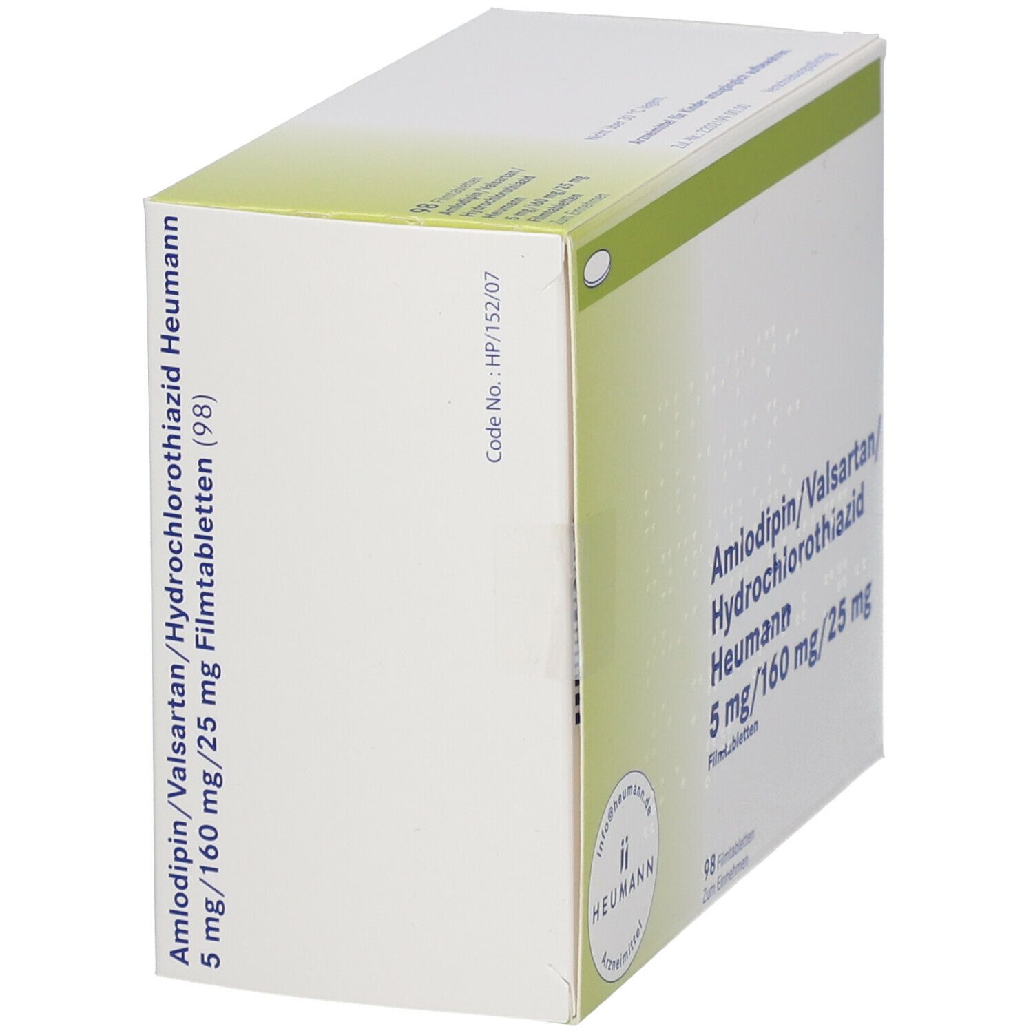 AMLODIPIN/Valsartan/HCT Heumann 5/160/25mg FTA 98 St Filmtabletten