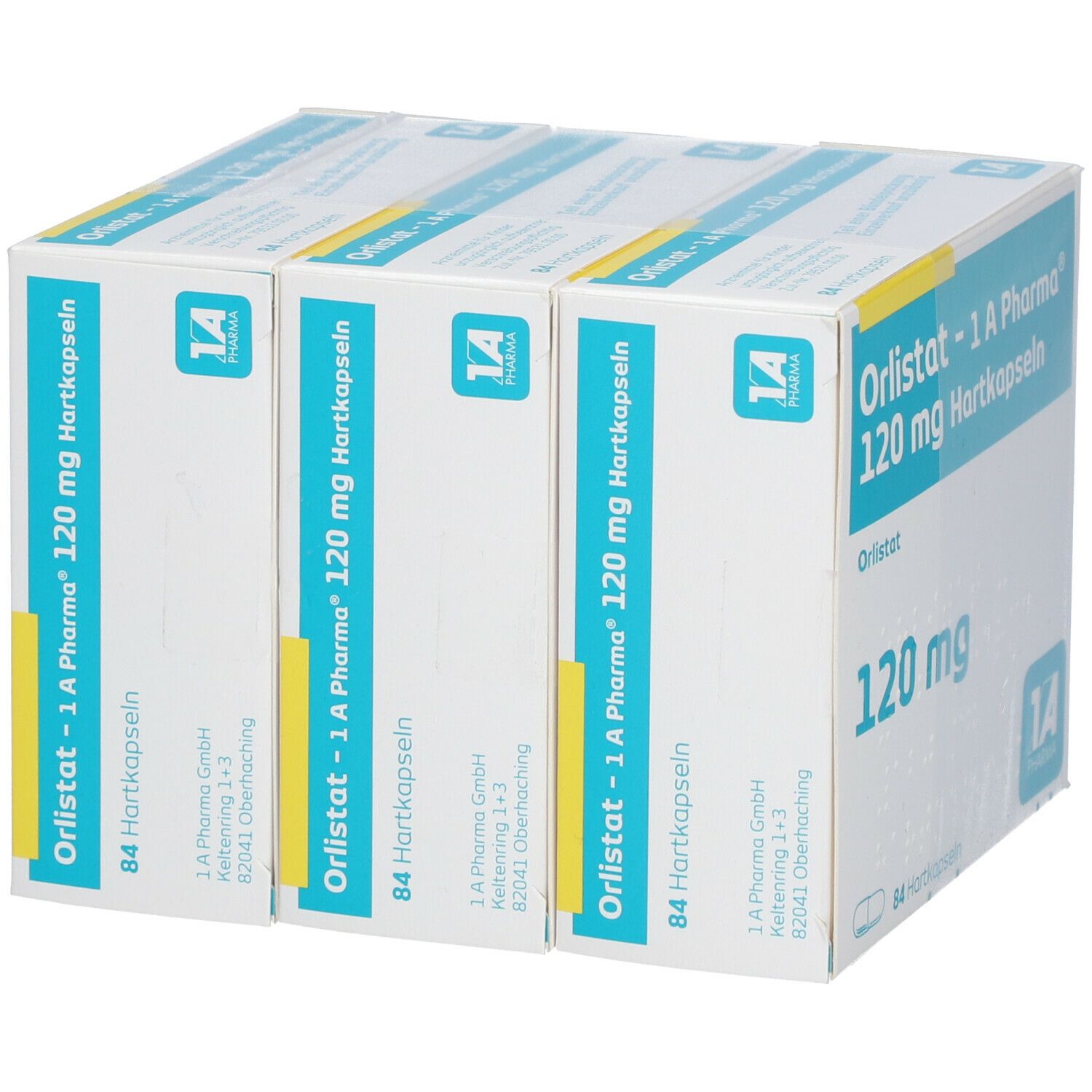 Orlistat-1A Pharma 120 mg Hartkapseln 3x84 St