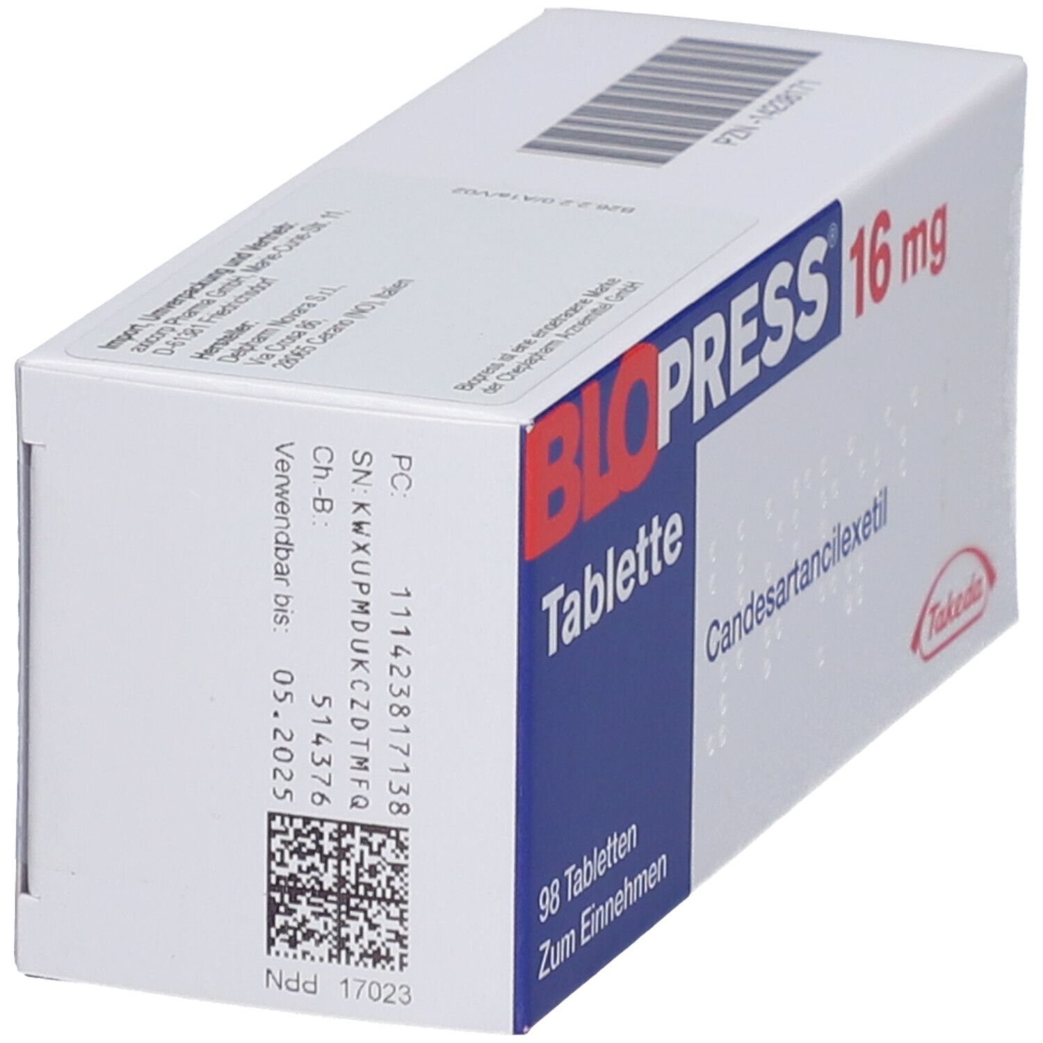 Blopress 16 mg Tabletten 98 St