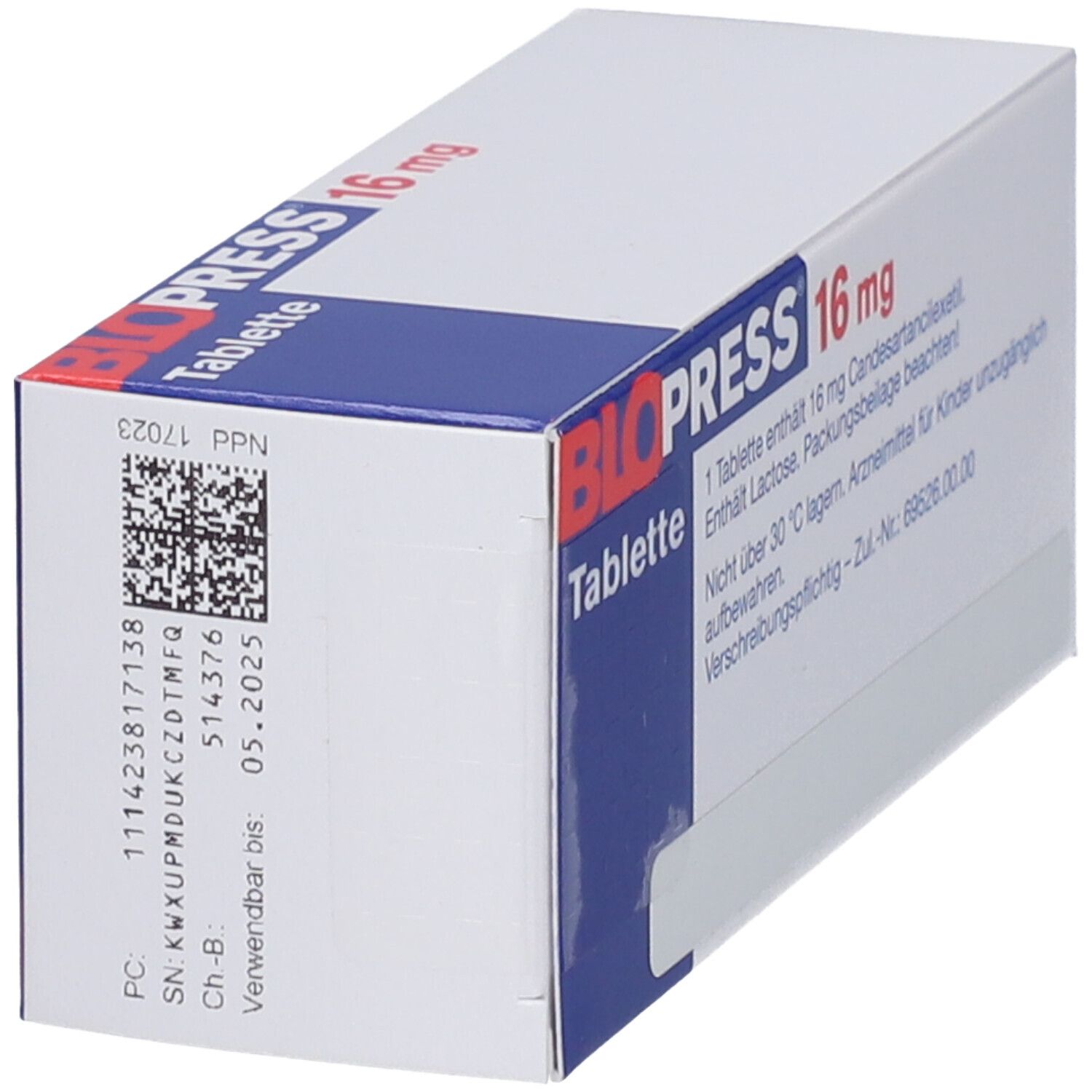 Blopress 16 Mg 98 St Mit Dem E-Rezept Kaufen - Shop Apotheke