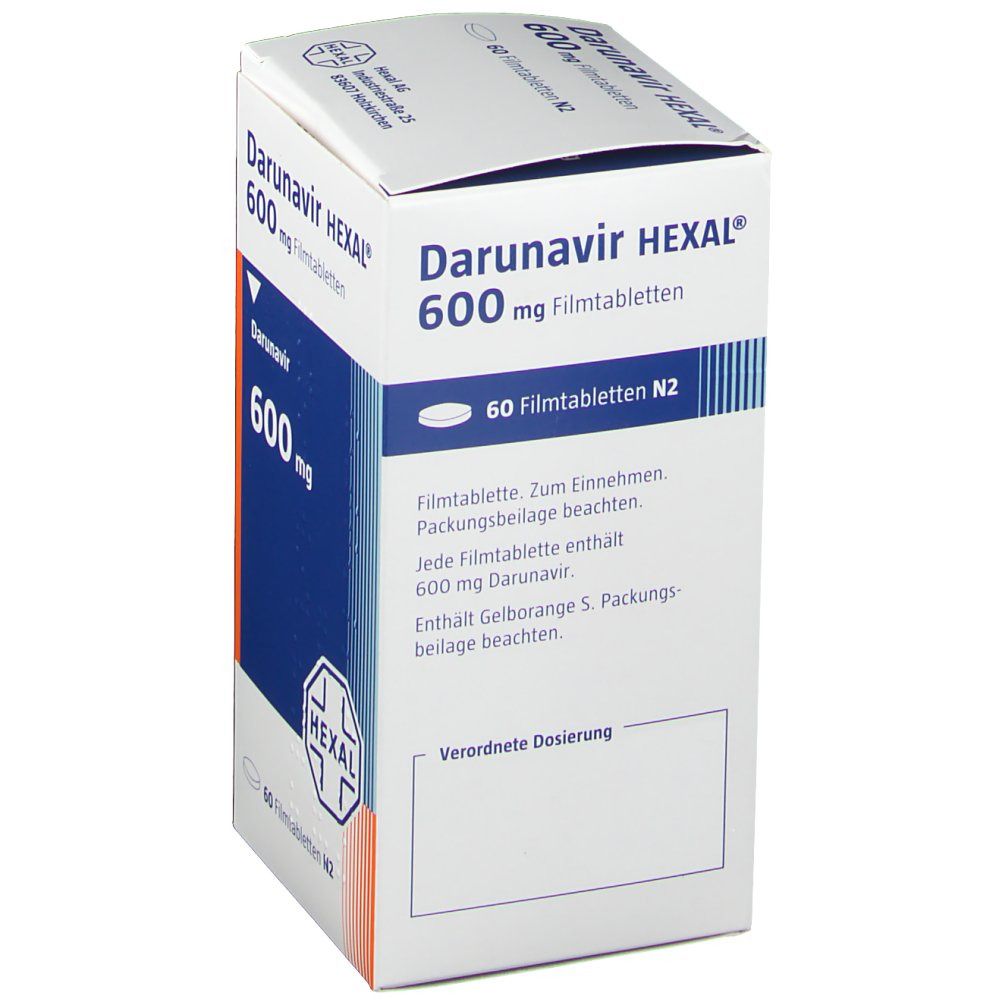 Darunavir Hexal 600 mg Filmtabletten 60 St