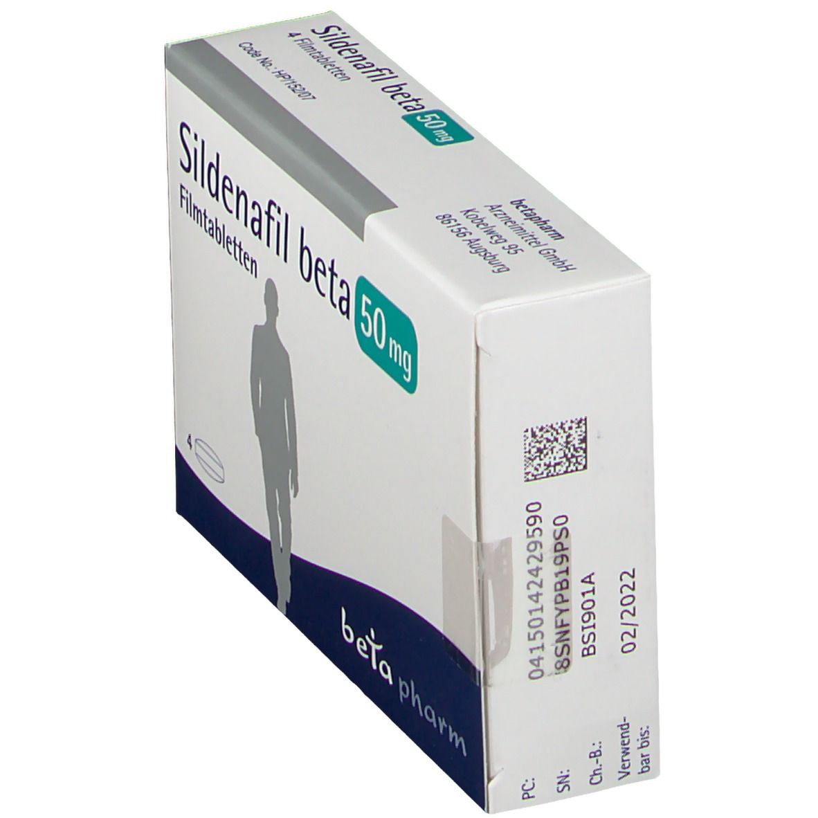 Sildenafil Zentiva 50 mg Filmtabletten 4 St