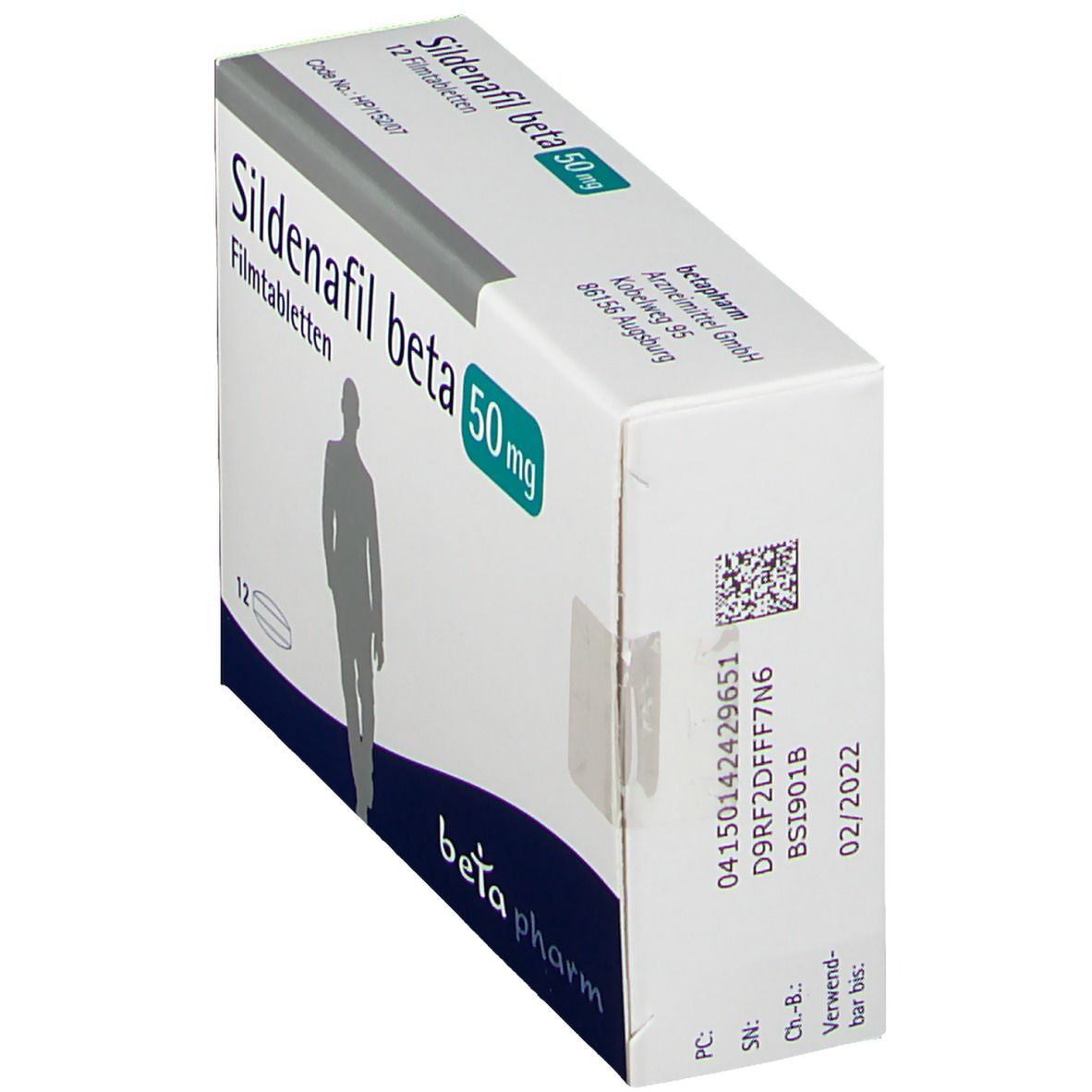 Sildenafil beta 50 mg Filmtabletten 12 St