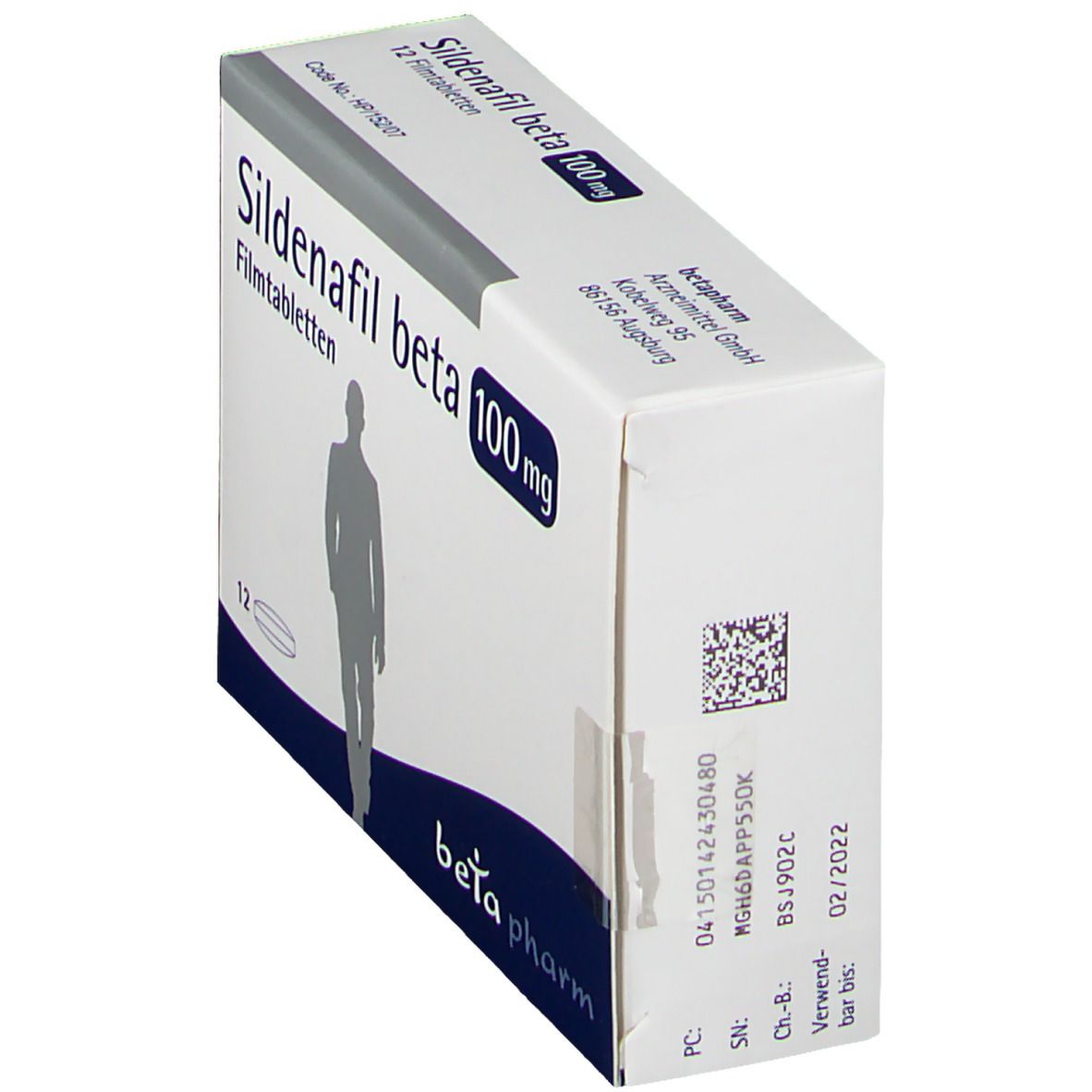 Sildenafil beta 100 mg Filmtabletten 12 St