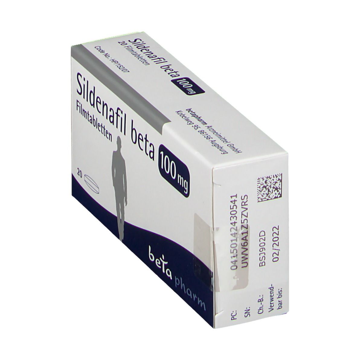 Sildenafil beta 100 mg Filmtabletten 20 St