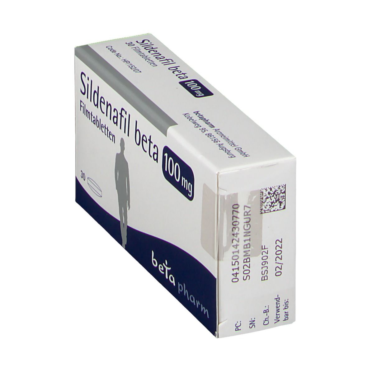 Sildenafil beta 100 mg Filmtabletten 30 St