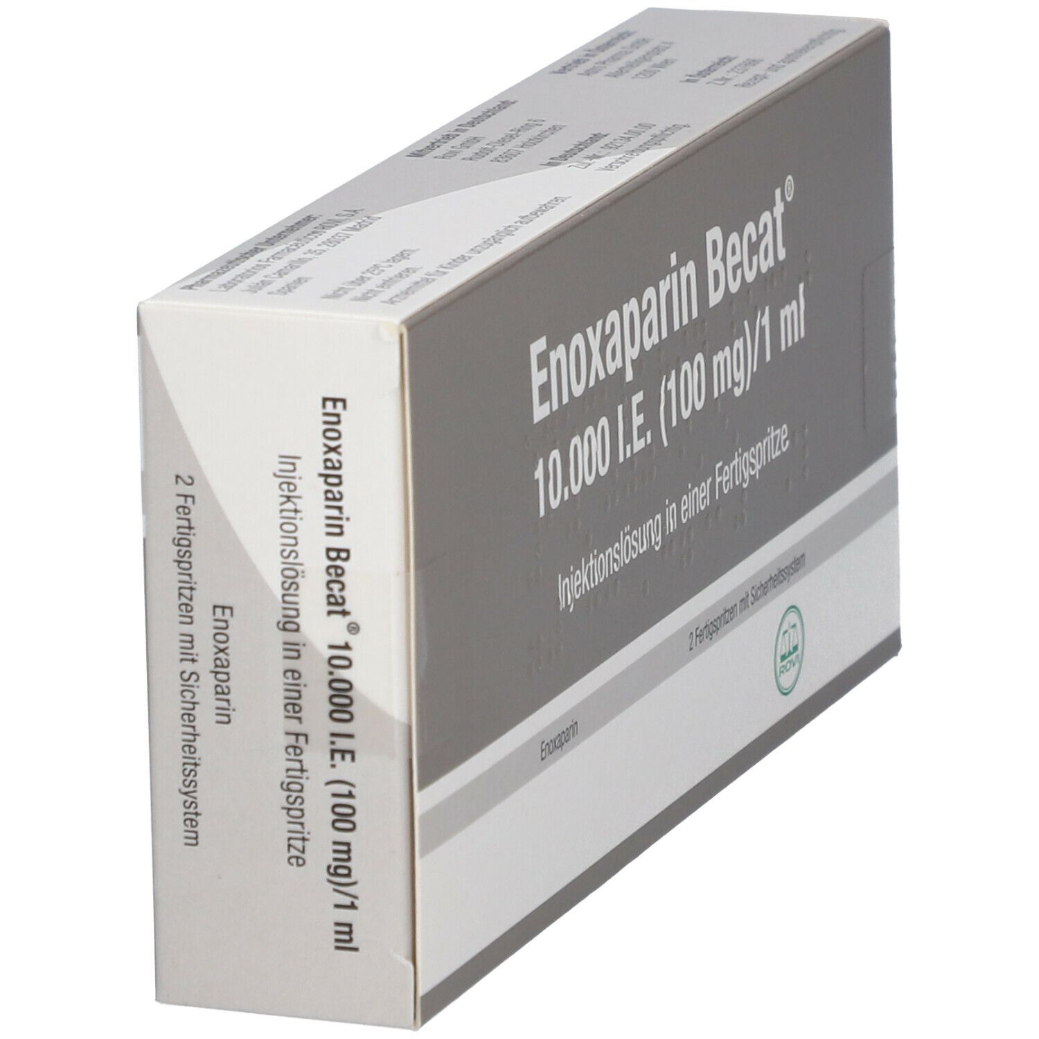 Enoxaparin Becat 10.000 I.e. 100mg/ml ILO FS+Si.S. 2 St Infusionsemulsion