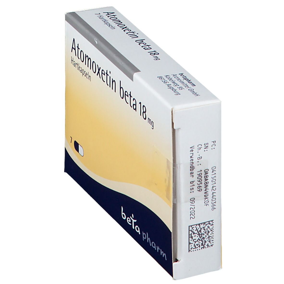 Atomoxetin beta 18 mg