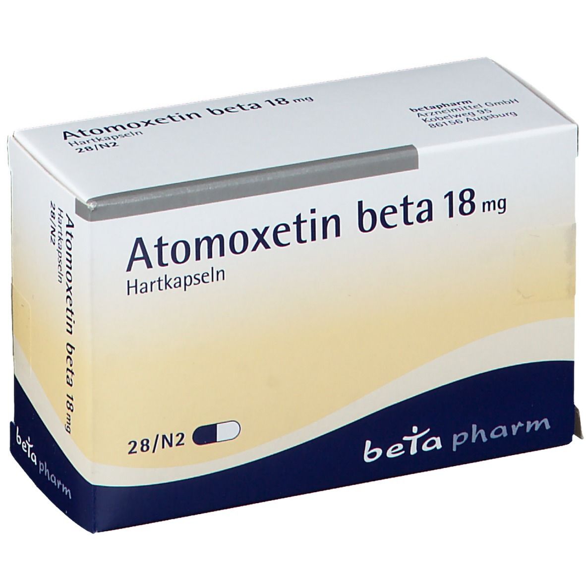 Atomoxetin beta 18 mg