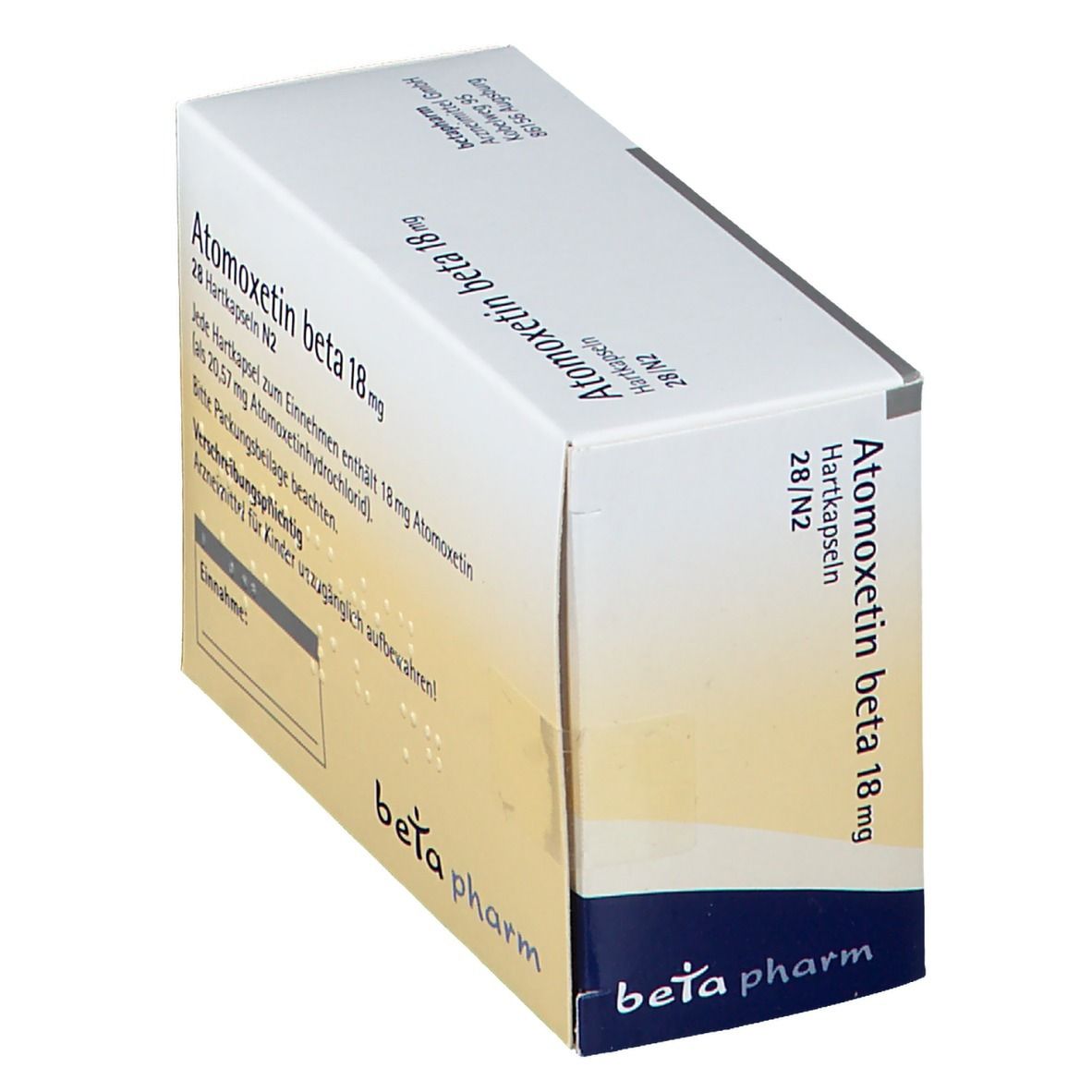 Atomoxetin beta 18 mg