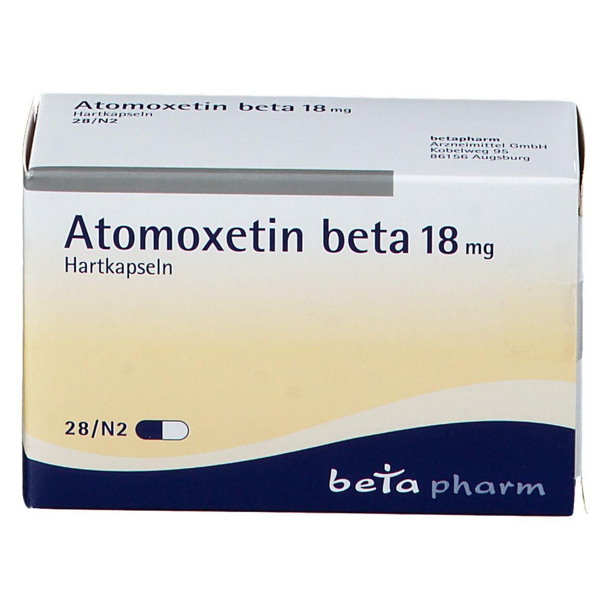 Atomoxetin beta 18 mg