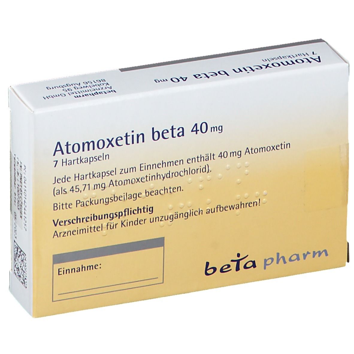 Atomoxetin beta 40 mg