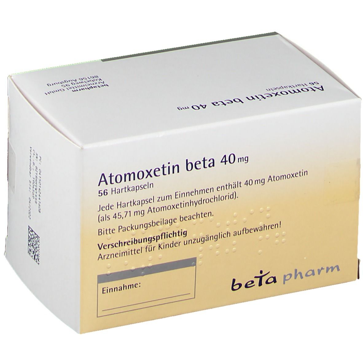 Atomoxetin beta 40 mg