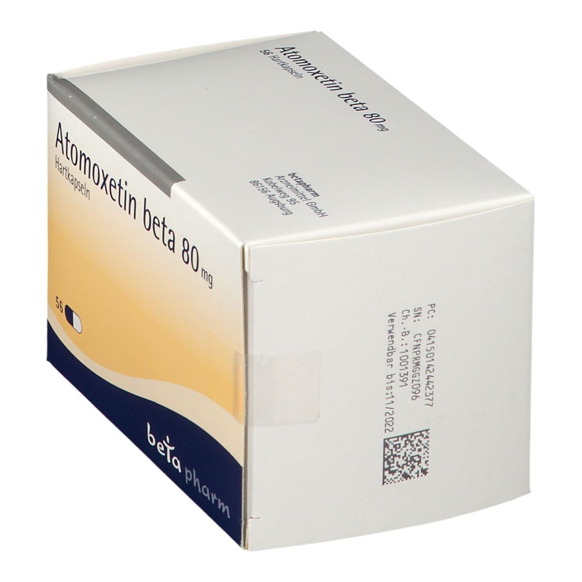 Atomoxetin beta 80 mg Hartkapseln 56 St