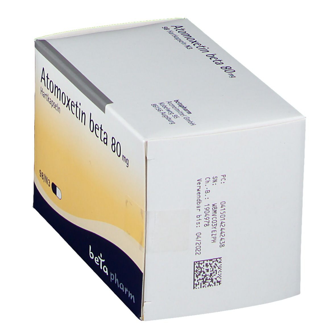 Atomoxetin beta 80 mg Hartkapseln 98 St