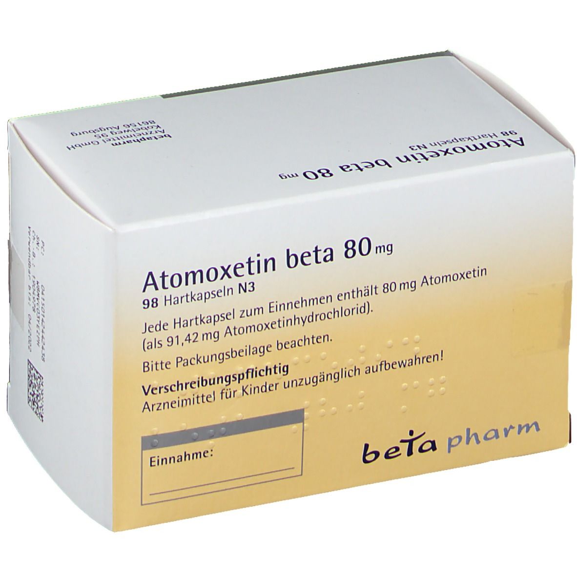 Atomoxetin beta 80 mg