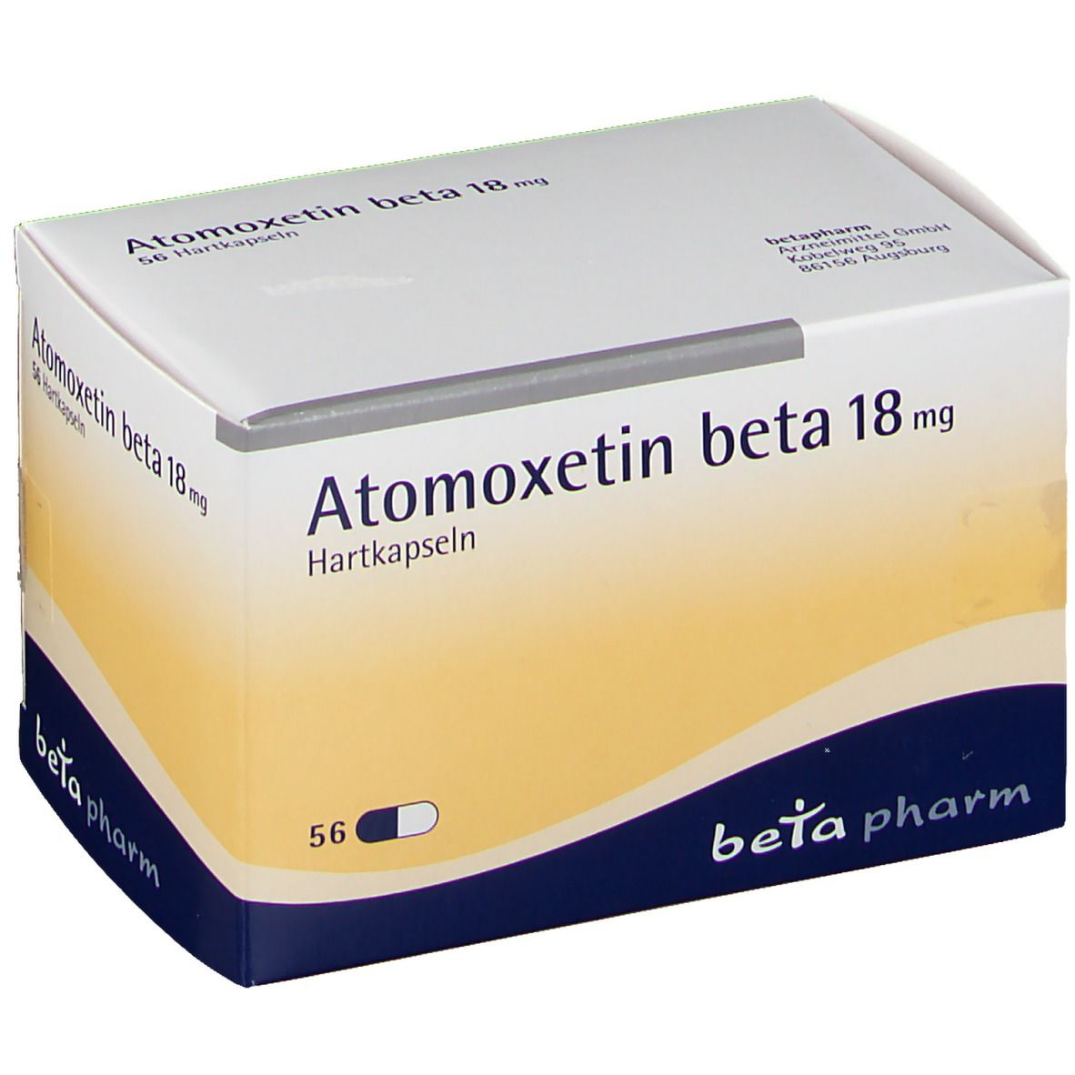 Atomoxetin beta 18 mg