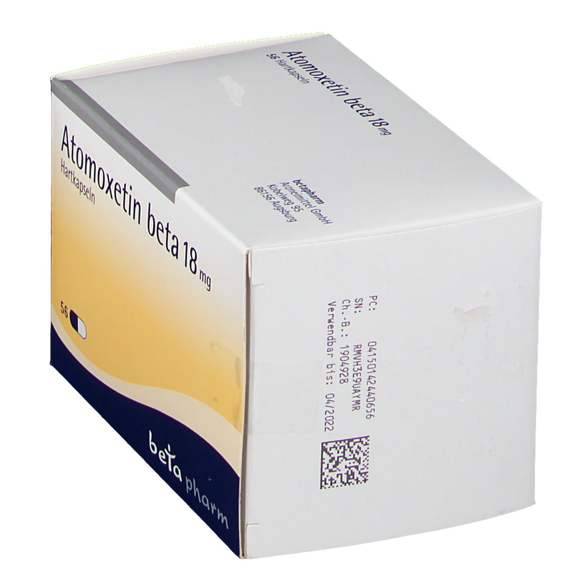 Atomoxetin beta 18 mg