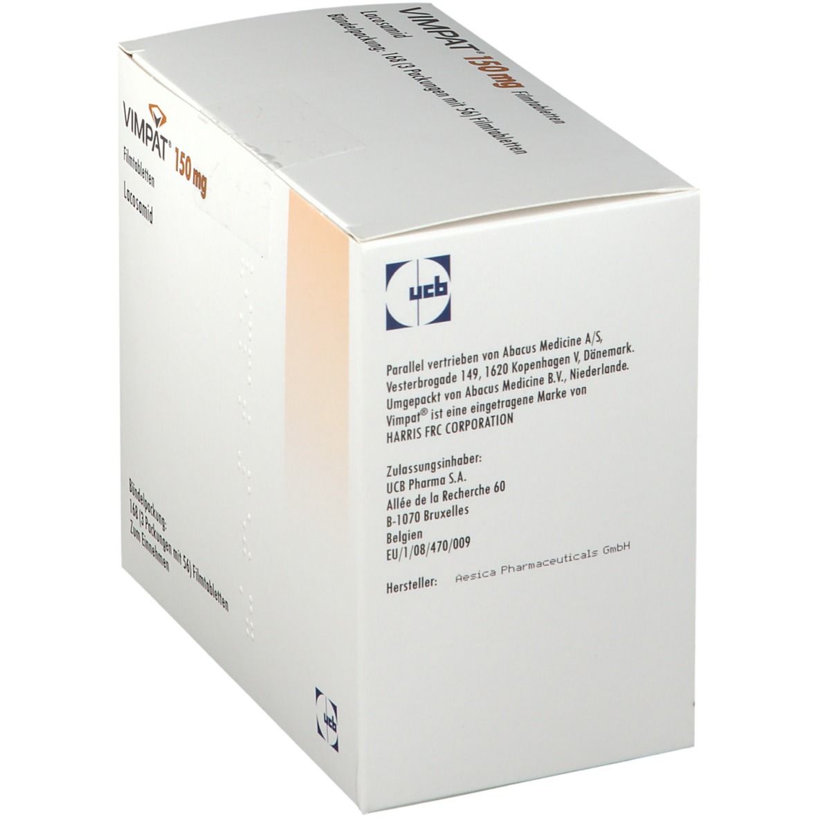 Vimpat 150 mg Filmtabletten 168 St