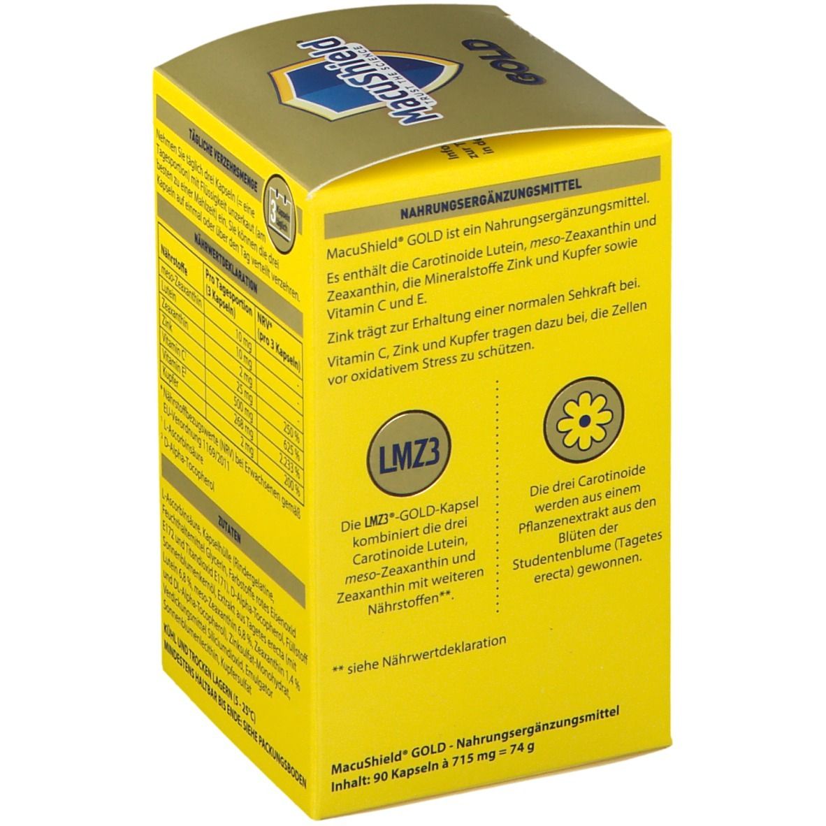MacuShield® GOLD Montaspackung