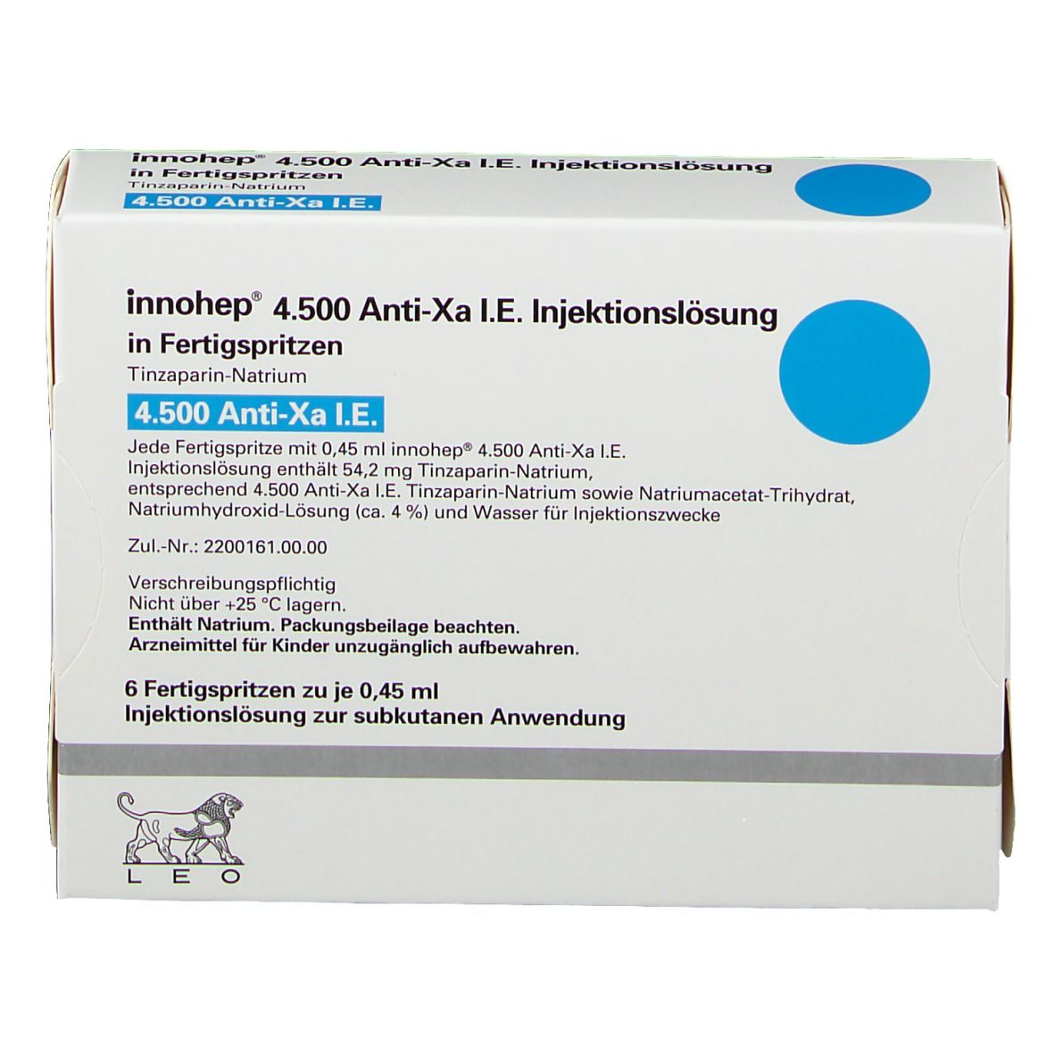 Innohep® 4.500 Anti-Xa I.E. 0,45 ml
