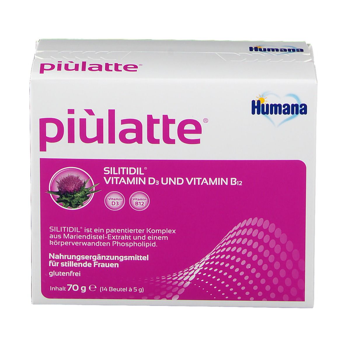 Humana piùlatte® SILITIDIL® Vitamin D3 und Vitamin B12
