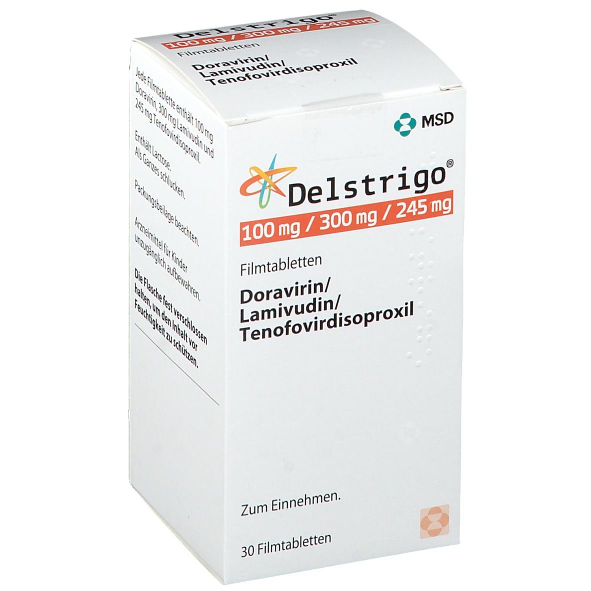 Delstrigo 100 mg/300 mg/245 mg Filmtabletten 30 St