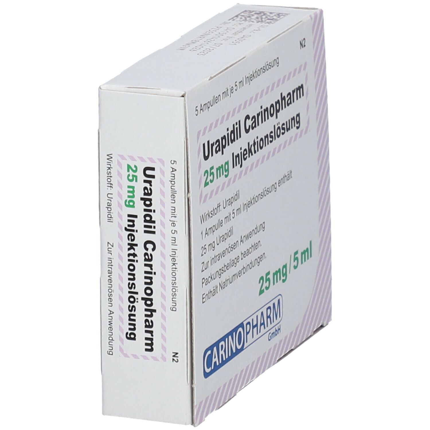 Urapidil Carinopharm 25 mg Injektionslösung 5 St