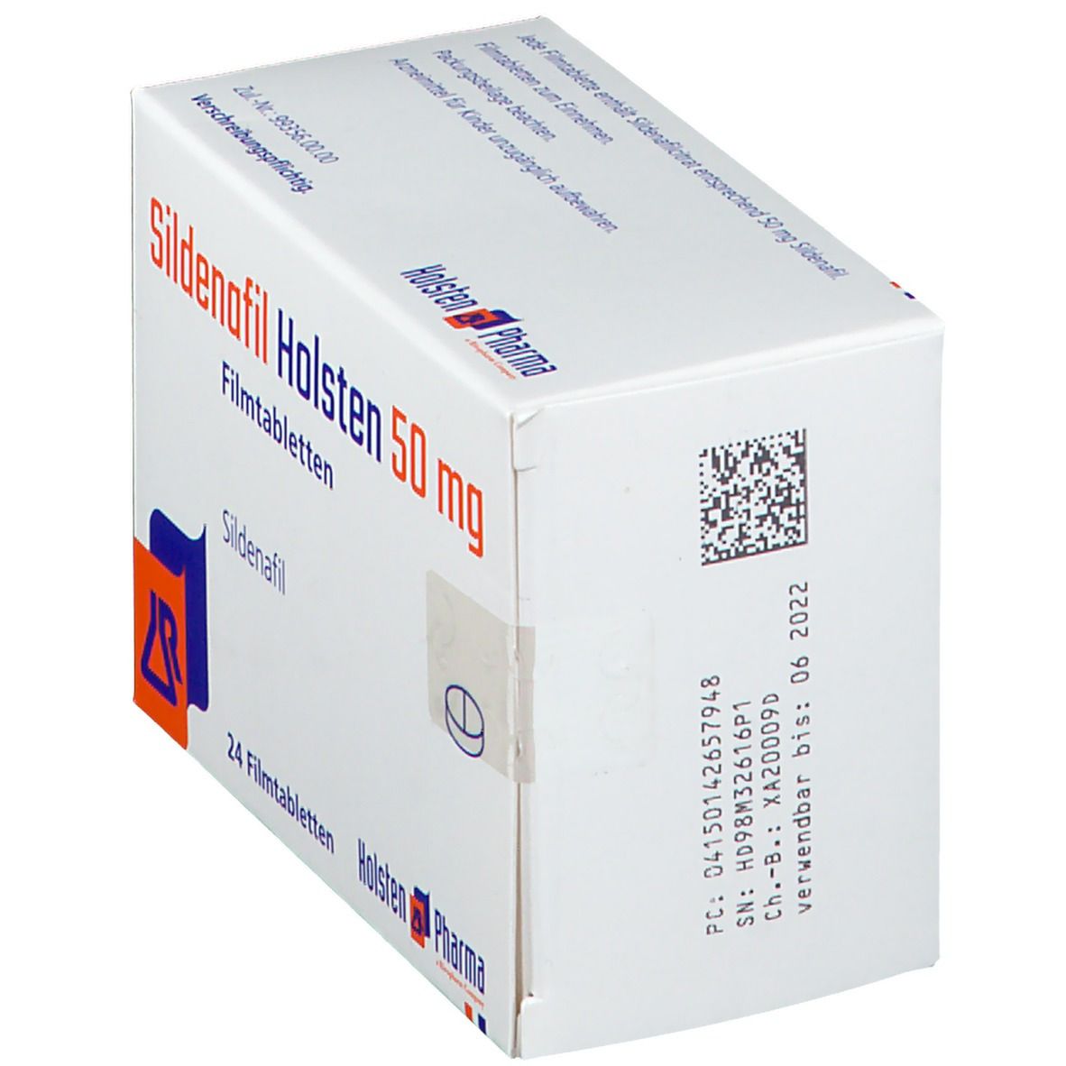 Sildenafil Holsten 50 mg Filmtabletten 24 St