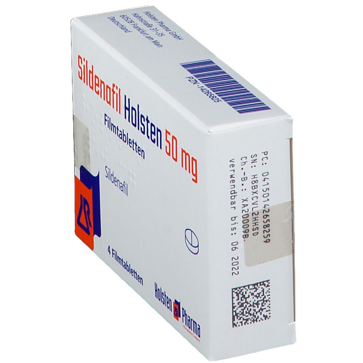 Sildenafil Holsten 50 mg Filmtabletten 4 St