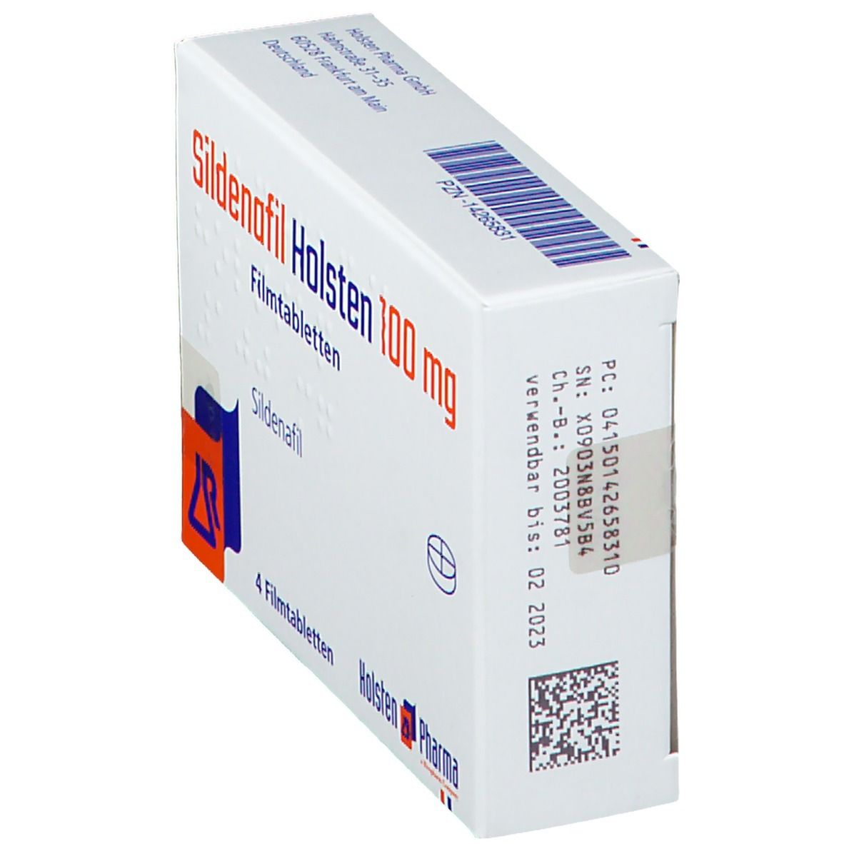 Sildenafil Holsten 100 mg Filmtabletten 4 St