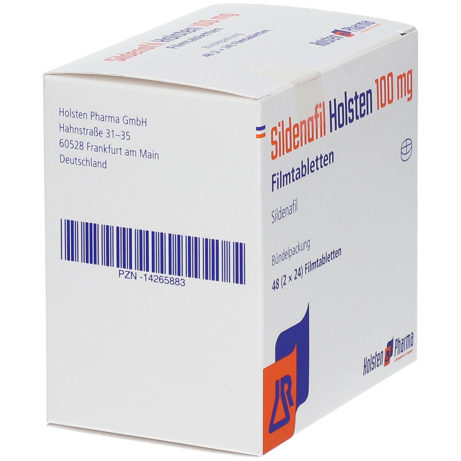 Sildenafil Holsten 100 mg Filmtabletten 48 St