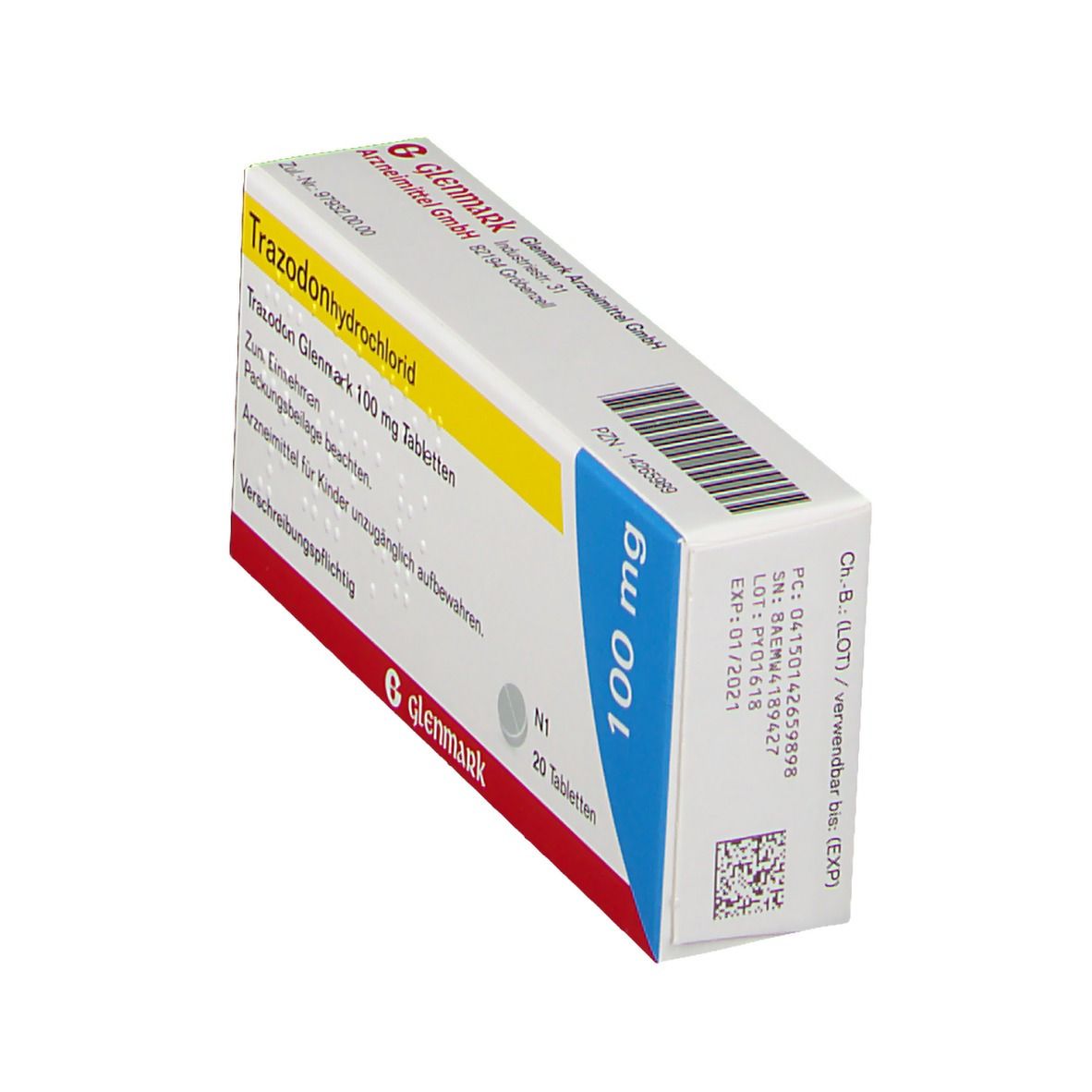 Trazodon Glenmark 100 mg