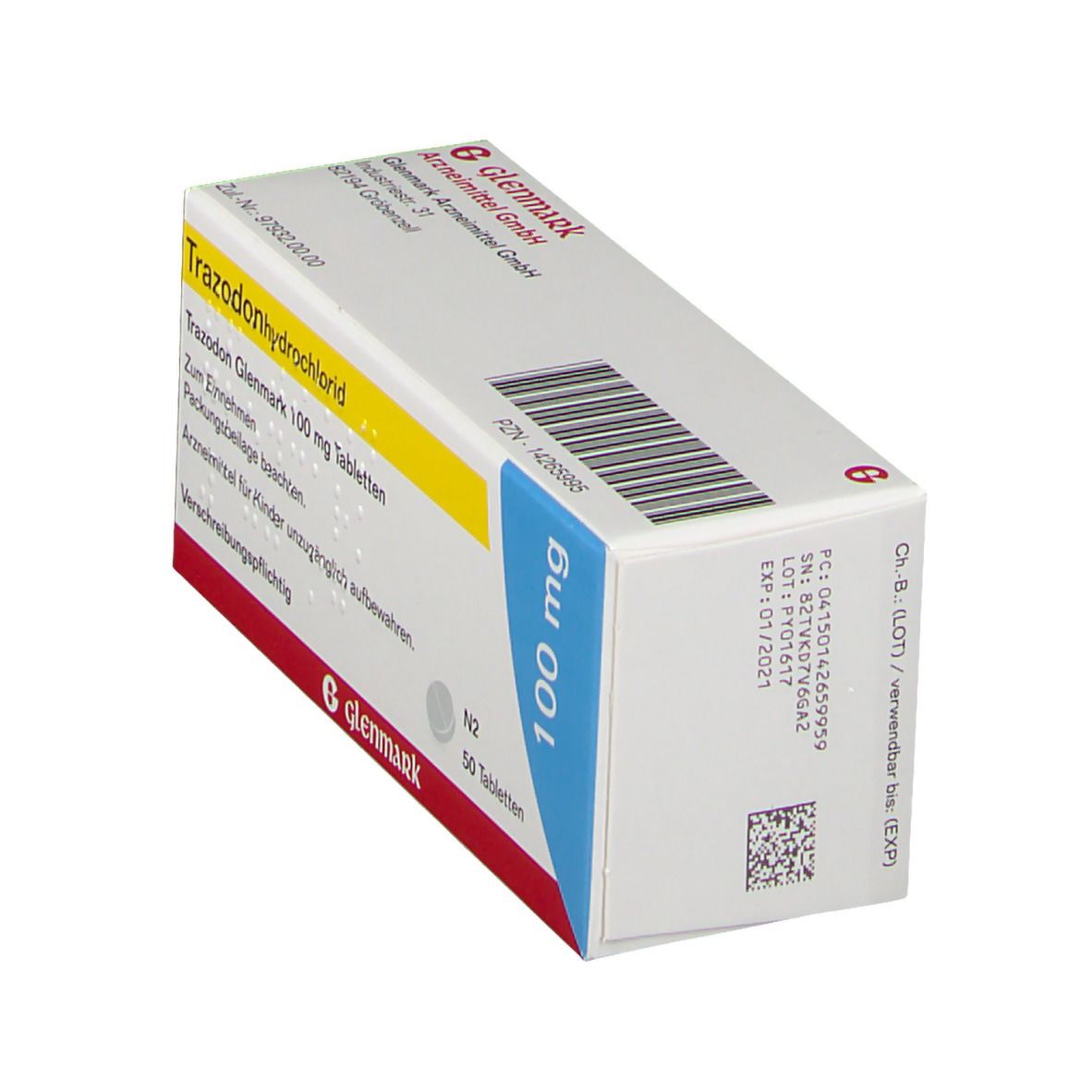 Trazodon Glenmark 100 mg