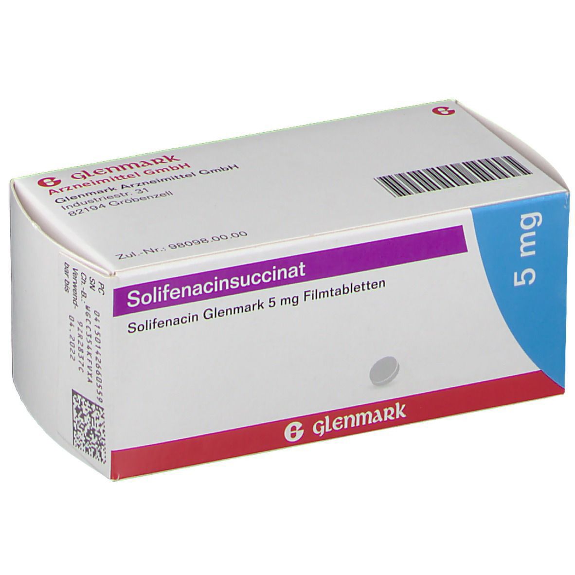 Solifenacin Glenmark 5 mg 50 St mit dem ERezept kaufen Shop Apotheke