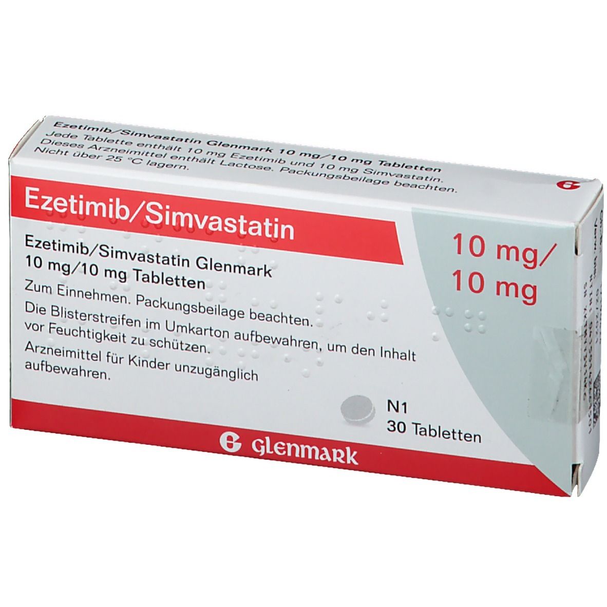 Ezetimib/Simvastatin Glenmark 10 mg/10 mg