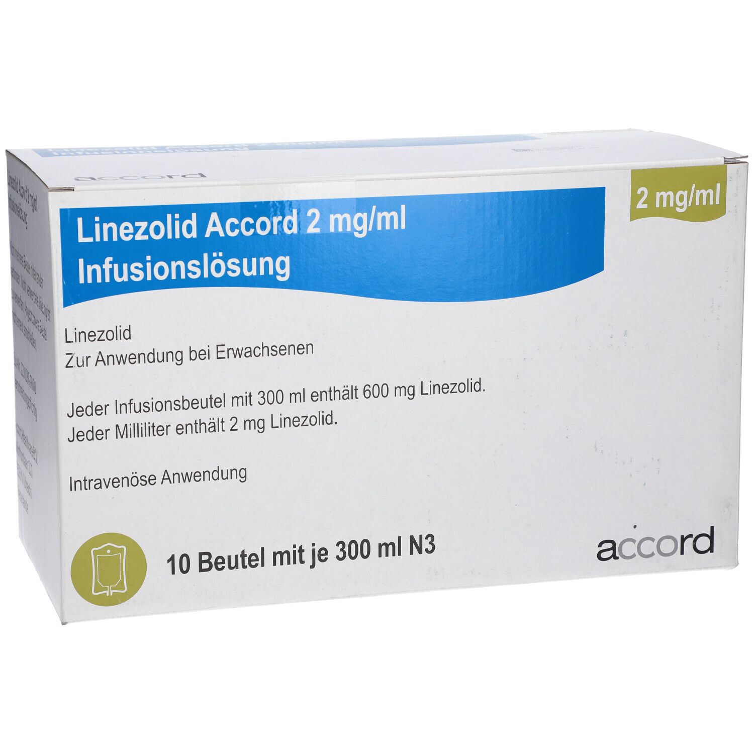 Linezolid Accord 2 mg/ml 10x300 ml mit dem ERezept kaufen Shop Apotheke