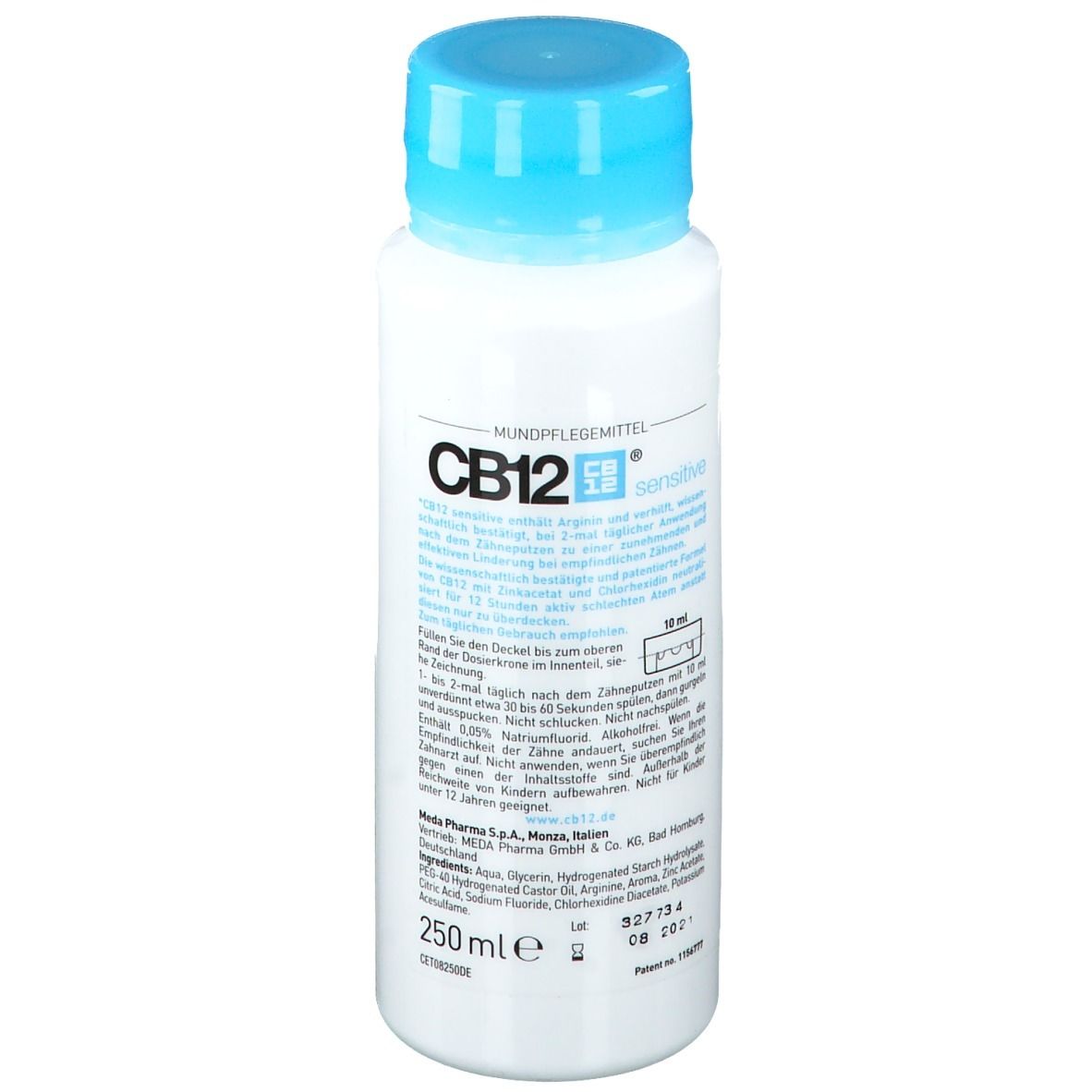 CB12 Sensitive Mundspülung: Mundwasser mit Zinkacetat & Chlorhexidin