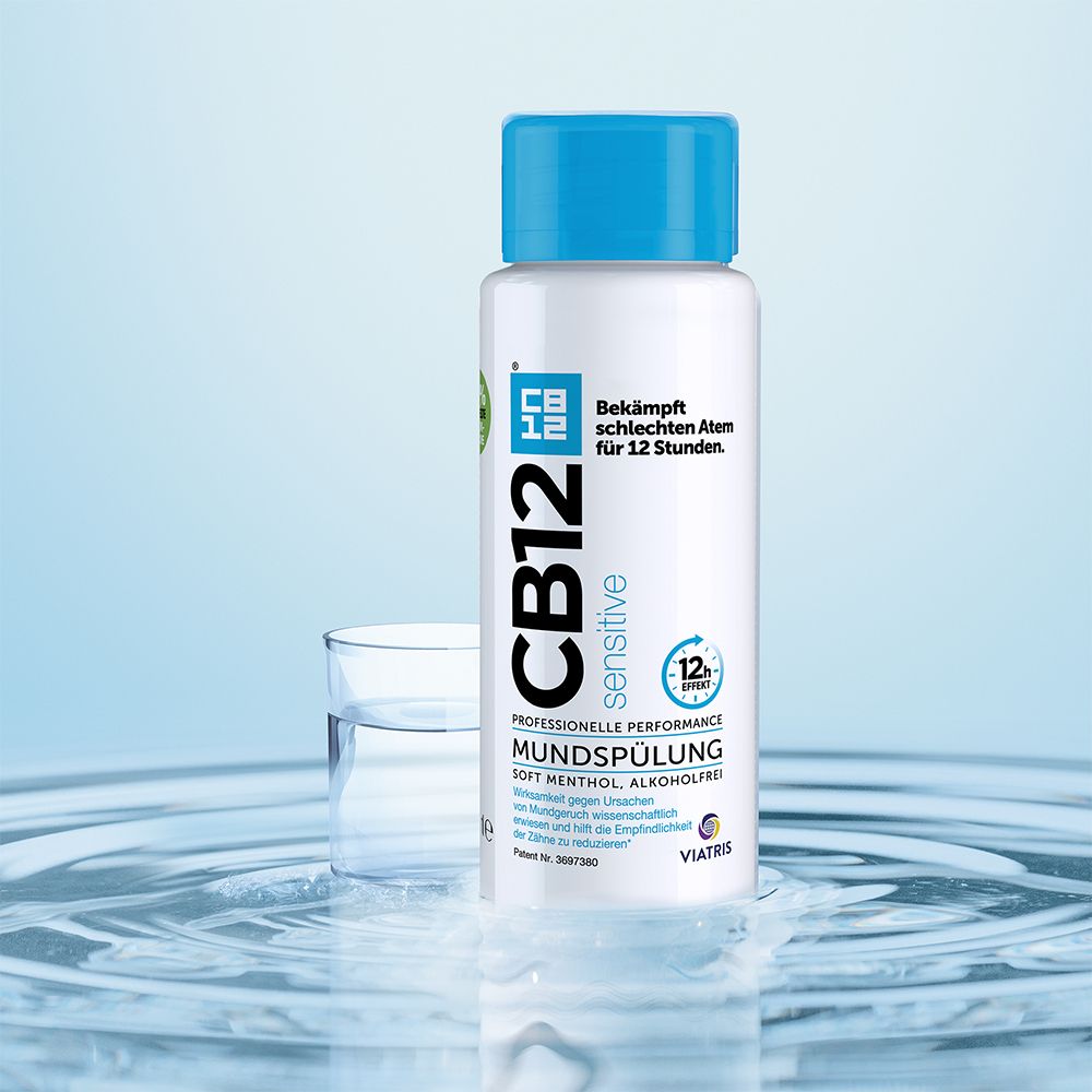 CB12 Sensitive Mundspülung: Mundwasser mit Zinkacetat & Chlorhexidin