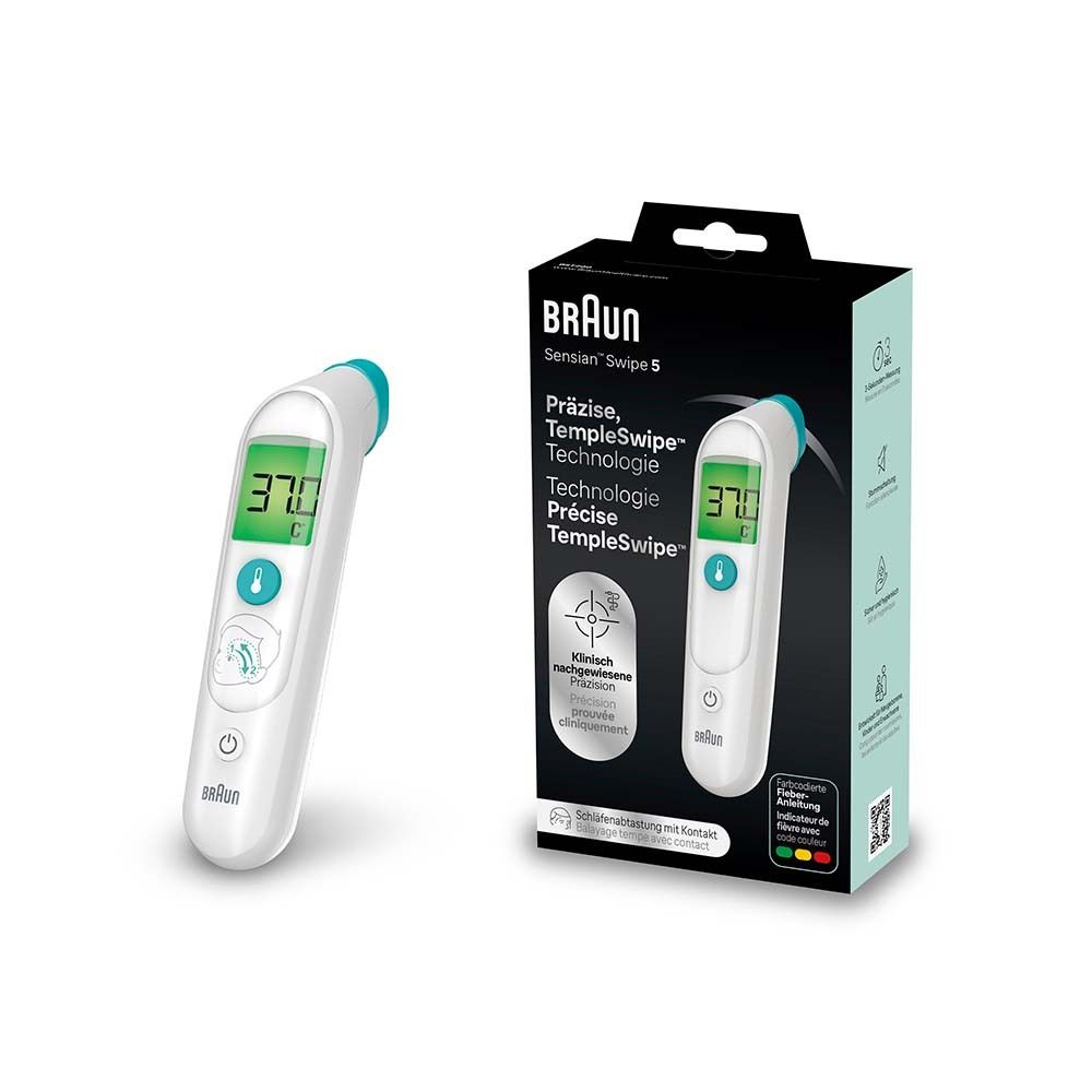 BRAUN Templeswipe Digitales Thermometer BST200