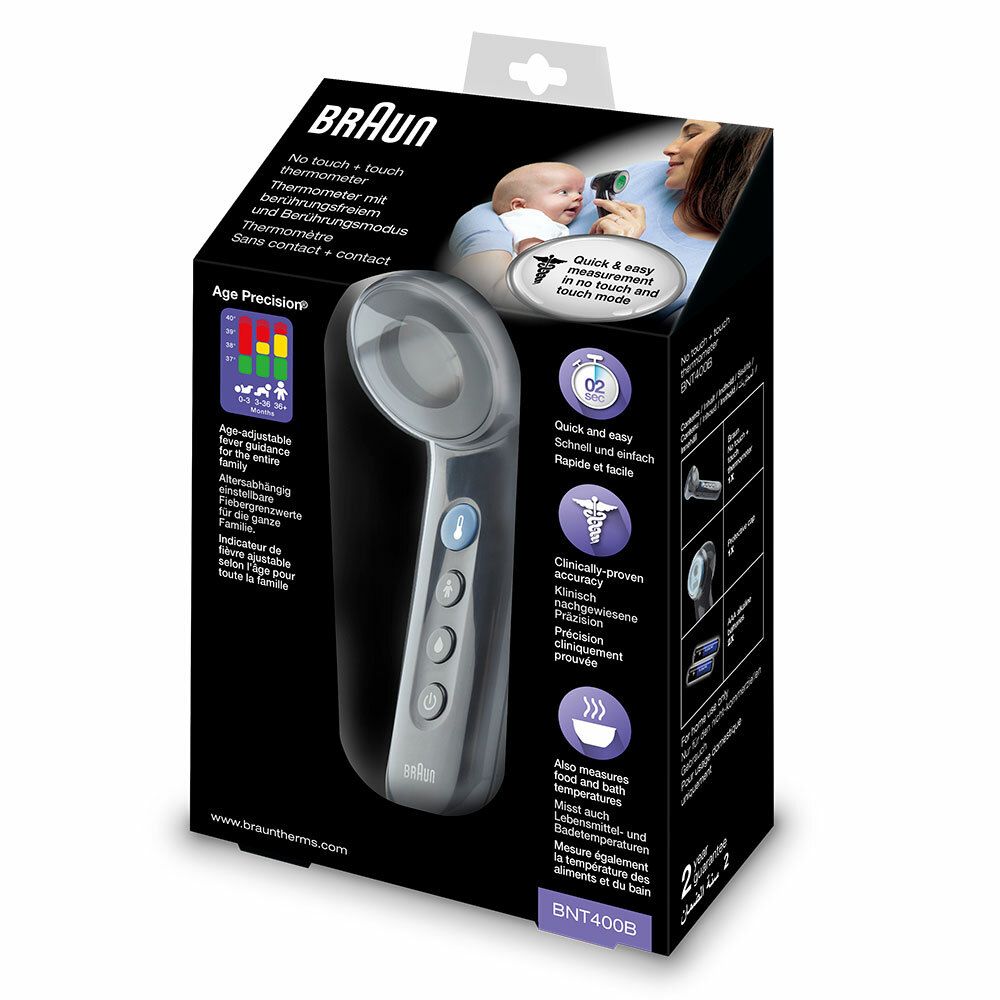 Braun No touch + touch Stirnthermometer Age Precision®