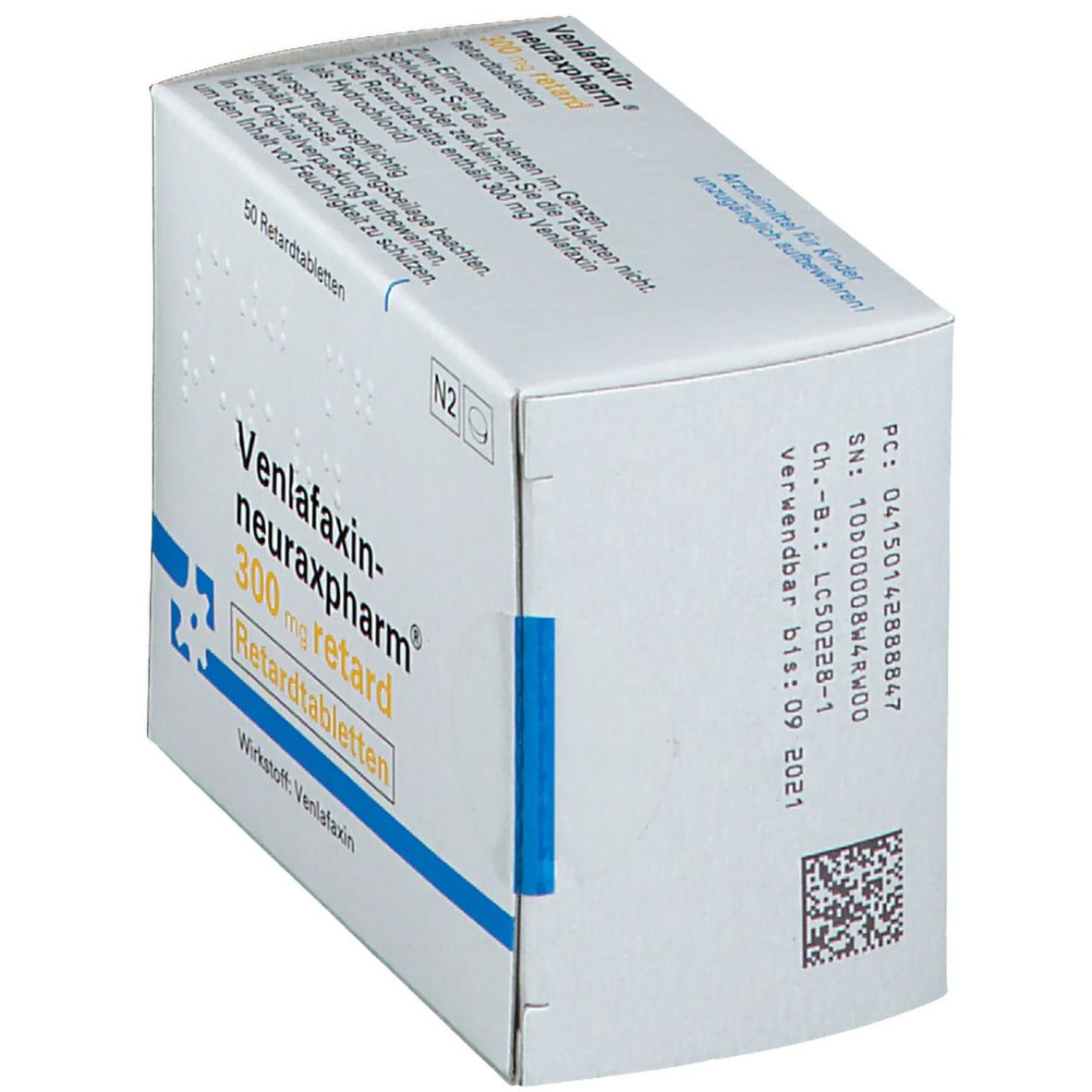 VENLAFAXIN-neuraxpharm 300 mg retard Tabletten 20 St Retard-Tabletten