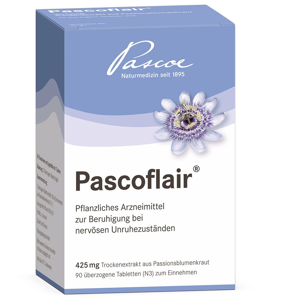 Pascoflair® pflanzliches Beruhigungsmittel mit Passionsblume bei innerer Unruhe z.B. durch Stress