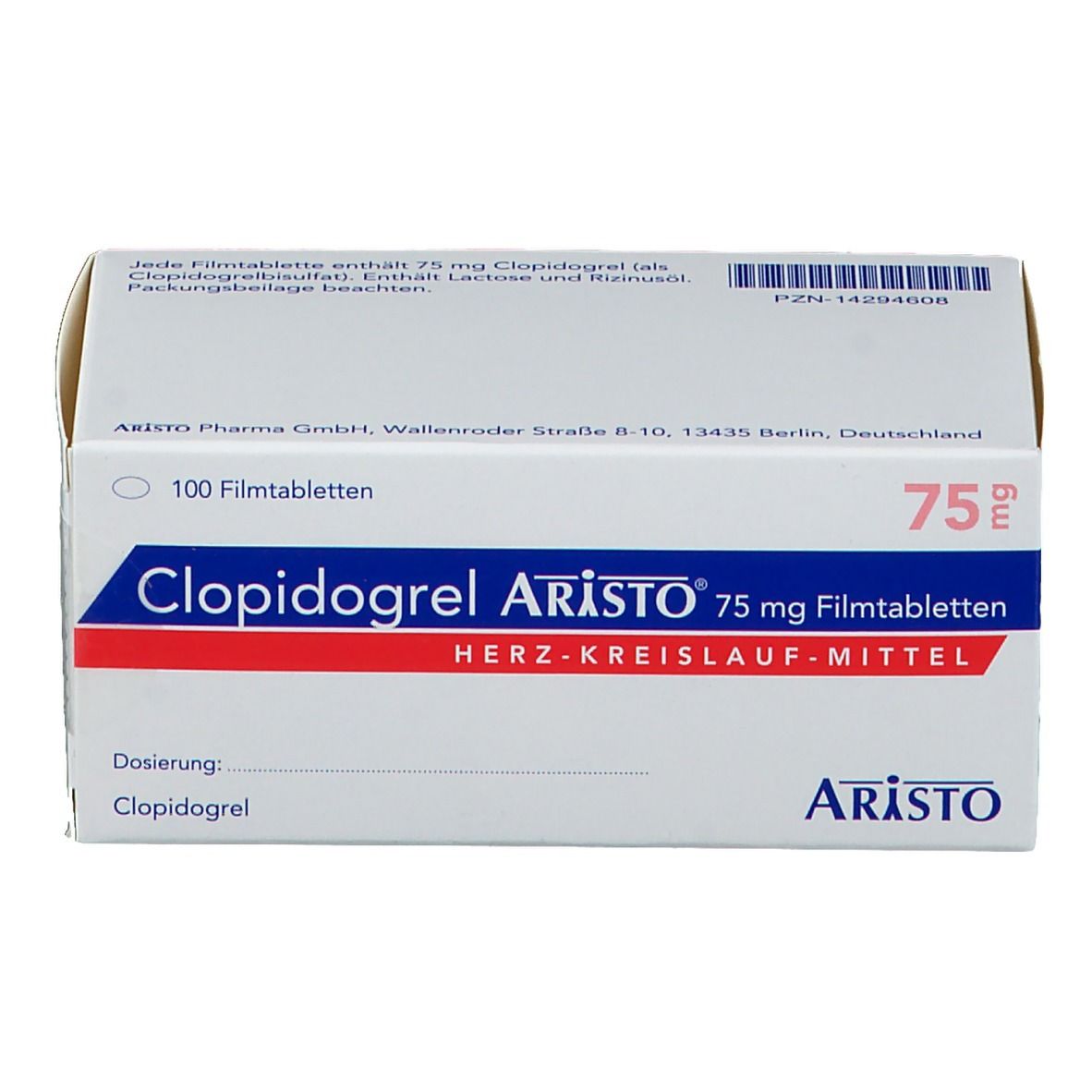 Clopidogrel Aristo® 75 mg