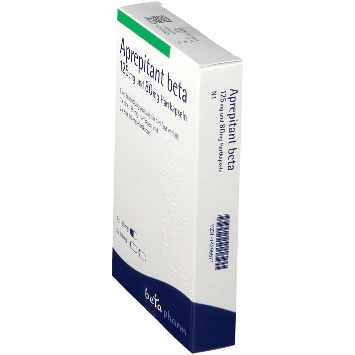 Aprepitant beta 125 mg und 80 Hartkapseln 3 St