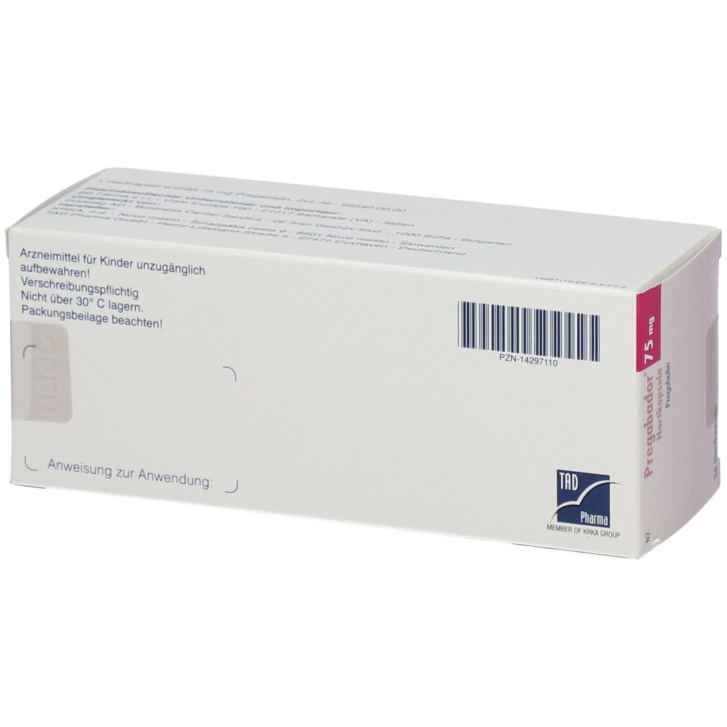 Pregabador 75 mg