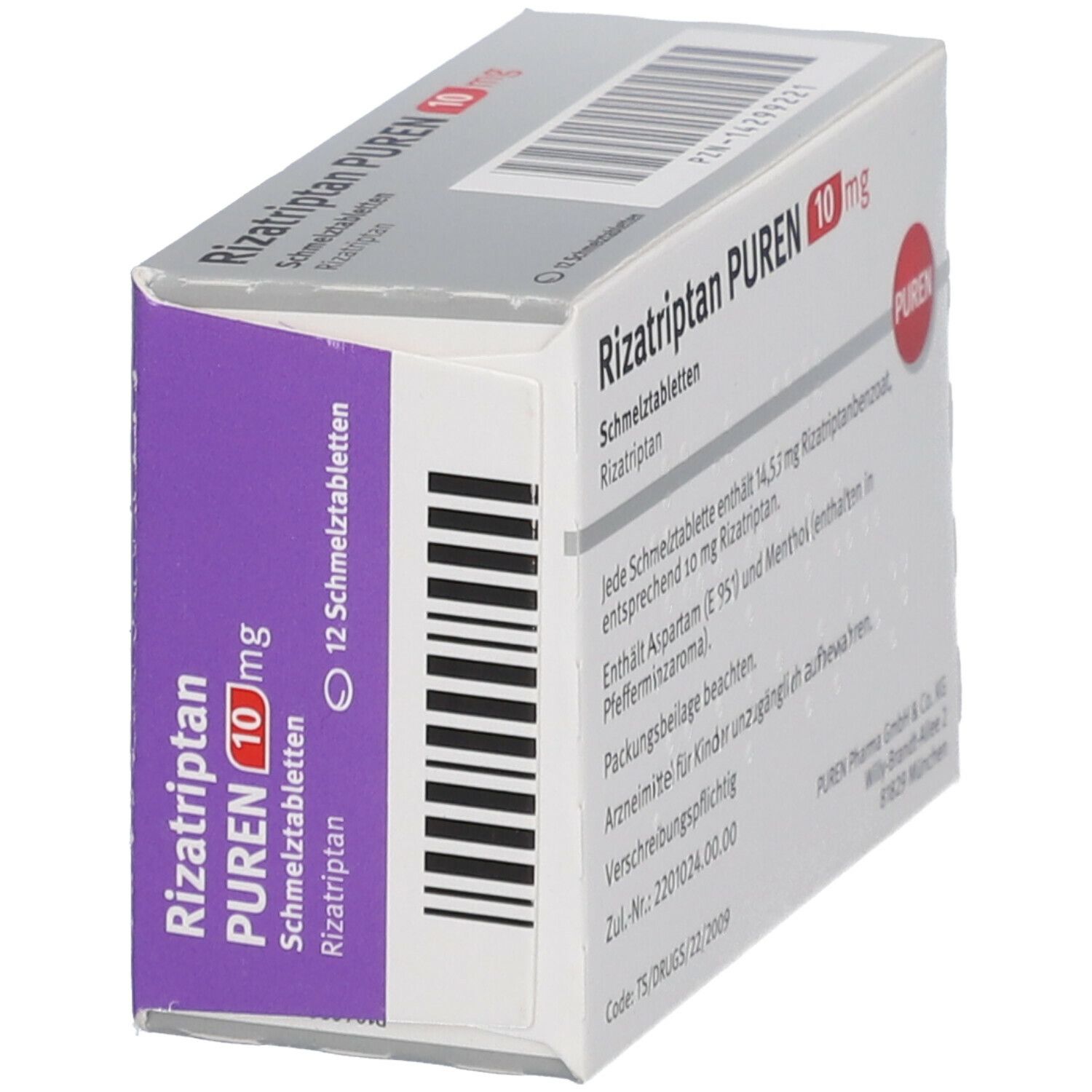 RIZATRIPTAN PUREN 10 mg Schmelztabletten