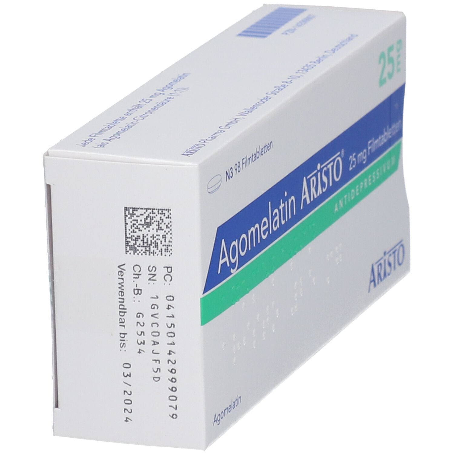Agomelatin Aristo® 25 mg
